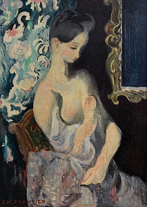 "Model in the interior", 1945