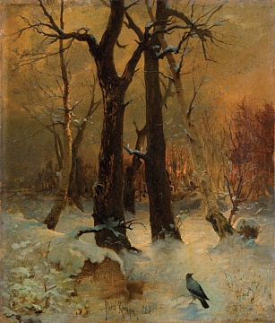 "An Evening in the forest", 1884