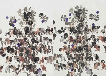 Diptych “Hunting Dogs”, 2008